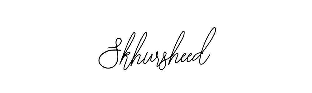 if you are searching for the best signature style for your name Skhursheed. so please give up your signature search. here we have designed multiple signature styles  using Bearetta-2O07w. Skhursheed signature style 12 images and pictures png
