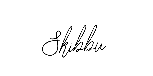 You should practise on your own different ways (Bearetta-2O07w) to write your name (Skibbu) in signature. don't let someone else do it for you. Skibbu signature style 12 images and pictures png