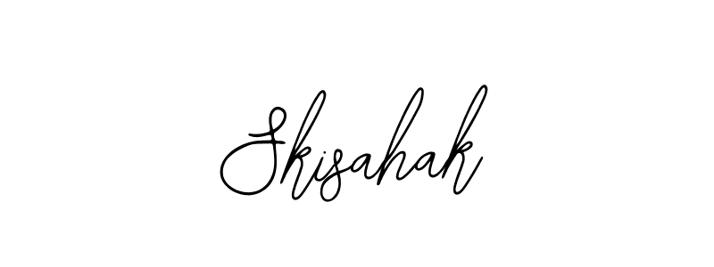 if you are searching for the best signature style for your name Skisahak. so please give up your signature search. here we have designed multiple signature styles  using Bearetta-2O07w. Skisahak signature style 12 images and pictures png