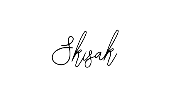 if you are searching for the best signature style for your name Skisak. so please give up your signature search. here we have designed multiple signature styles  using Bearetta-2O07w. Skisak signature style 12 images and pictures png