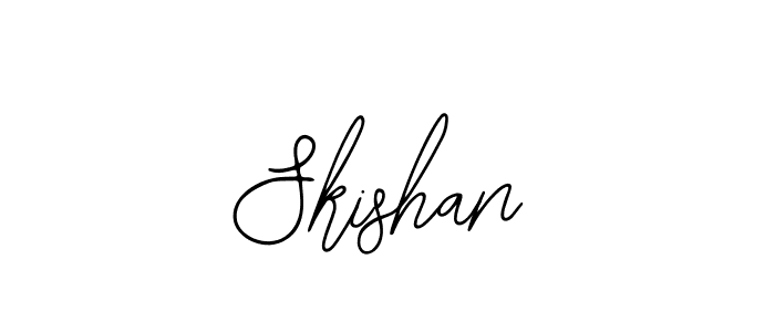 Similarly Bearetta-2O07w is the best handwritten signature design. Signature creator online .You can use it as an online autograph creator for name Skishan. Skishan signature style 12 images and pictures png