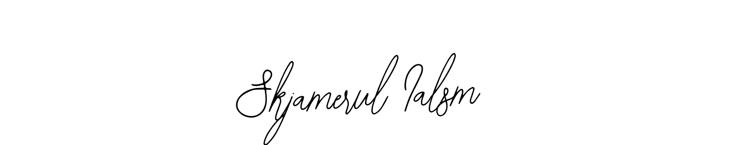 Create a beautiful signature design for name Skjamerul Ialsm. With this signature (Bearetta-2O07w) fonts, you can make a handwritten signature for free. Skjamerul Ialsm signature style 12 images and pictures png