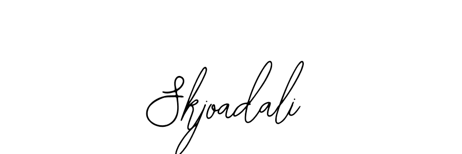 Also we have Skjoadali name is the best signature style. Create professional handwritten signature collection using Bearetta-2O07w autograph style. Skjoadali signature style 12 images and pictures png