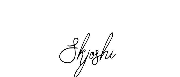 if you are searching for the best signature style for your name Skjoshi. so please give up your signature search. here we have designed multiple signature styles  using Bearetta-2O07w. Skjoshi signature style 12 images and pictures png