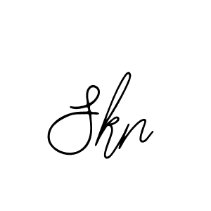 How to make Skn signature? Bearetta-2O07w is a professional autograph style. Create handwritten signature for Skn name. Skn signature style 12 images and pictures png