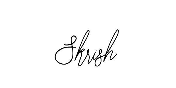 Make a beautiful signature design for name Skrish. With this signature (Bearetta-2O07w) style, you can create a handwritten signature for free. Skrish signature style 12 images and pictures png