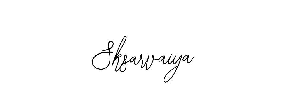 How to make Sksarvaiya signature? Bearetta-2O07w is a professional autograph style. Create handwritten signature for Sksarvaiya name. Sksarvaiya signature style 12 images and pictures png