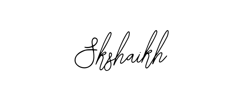 Design your own signature with our free online signature maker. With this signature software, you can create a handwritten (Bearetta-2O07w) signature for name Skshaikh. Skshaikh signature style 12 images and pictures png