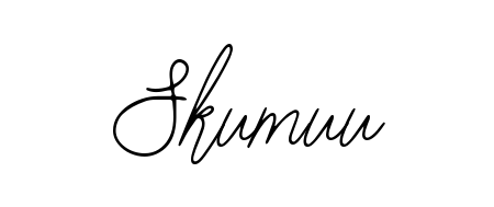 Explore multiple handwriting variations for Skumuu including this stunning Bearetta-2O07w design. Free to use across all platforms. Skumuu signature style 12 images and pictures png