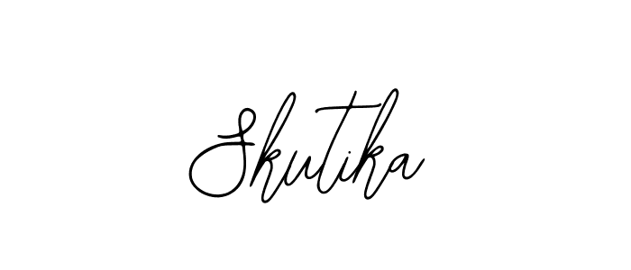 How to make Skutika signature? Bearetta-2O07w is a professional autograph style. Create handwritten signature for Skutika name. Skutika signature style 12 images and pictures png