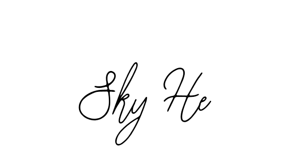 Similarly Bearetta-2O07w is the best handwritten signature design. Signature creator online .You can use it as an online autograph creator for name Sky He. Sky He signature style 12 images and pictures png