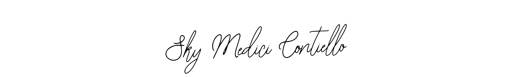 Use a signature maker to create a handwritten signature online. With this signature software, you can design (Bearetta-2O07w) your own signature for name Sky Medici Contiello. Sky Medici Contiello signature style 12 images and pictures png