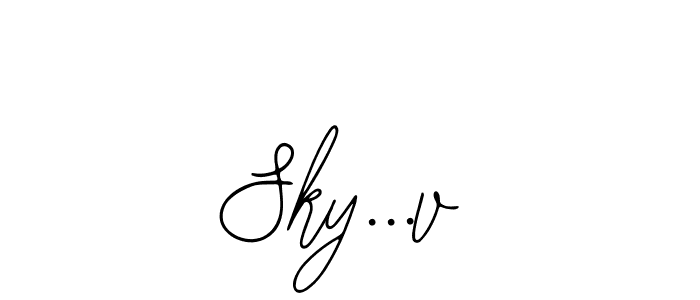 How to Draw Sky...v signature style? Bearetta-2O07w is a latest design signature styles for name Sky...v. Sky...v signature style 12 images and pictures png