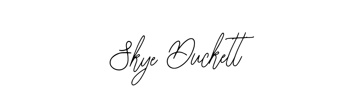 Skye Duckett stylish signature style. Best Handwritten Sign (Bearetta-2O07w) for my name. Handwritten Signature Collection Ideas for my name Skye Duckett. Skye Duckett signature style 12 images and pictures png