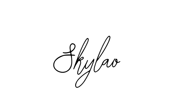 The best way (Bearetta-2O07w) to make a short signature is to pick only two or three words in your name. The name Skylao include a total of six letters. For converting this name. Skylao signature style 12 images and pictures png