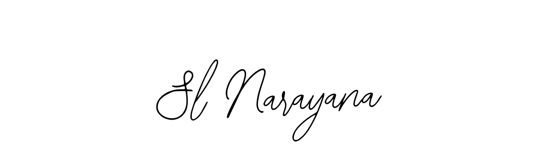 You should practise on your own different ways (Bearetta-2O07w) to write your name (Sl Narayana) in signature. don't let someone else do it for you. Sl Narayana signature style 12 images and pictures png