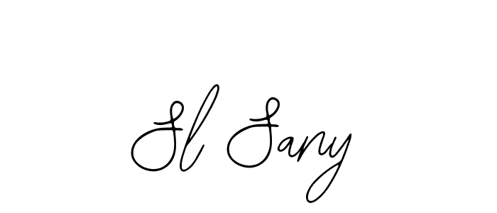 Sl Sany stylish signature style. Best Handwritten Sign (Bearetta-2O07w) for my name. Handwritten Signature Collection Ideas for my name Sl Sany. Sl Sany signature style 12 images and pictures png