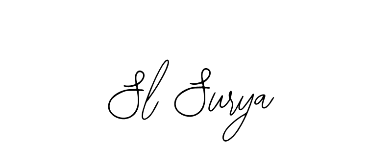 if you are searching for the best signature style for your name Sl Surya. so please give up your signature search. here we have designed multiple signature styles  using Bearetta-2O07w. Sl Surya signature style 12 images and pictures png