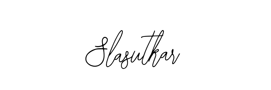 The best way (Bearetta-2O07w) to make a short signature is to pick only two or three words in your name. The name Slasutkar include a total of six letters. For converting this name. Slasutkar signature style 12 images and pictures png