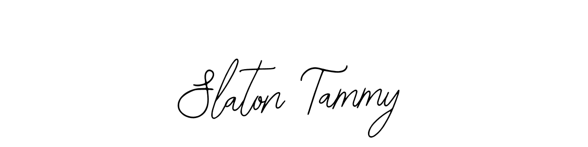 Create a beautiful signature design for name Slaton Tammy. With this signature (Bearetta-2O07w) fonts, you can make a handwritten signature for free. Slaton Tammy signature style 12 images and pictures png