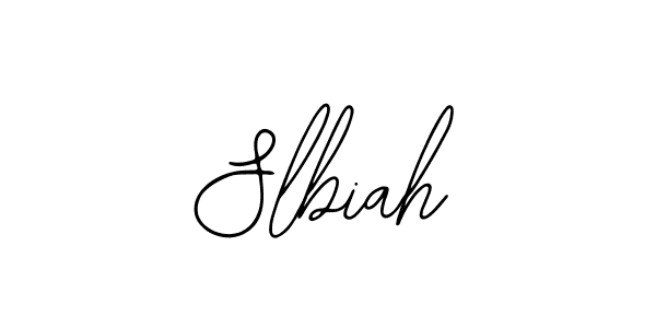 How to make Slbiah signature? Bearetta-2O07w is a professional autograph style. Create handwritten signature for Slbiah name. Slbiah signature style 12 images and pictures png