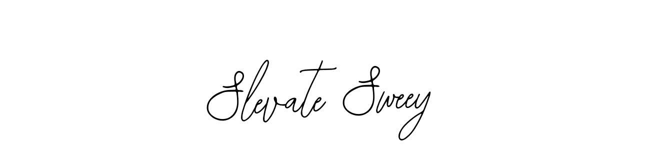 How to make Slevate Sweey name signature. Use Bearetta-2O07w style for creating short signs online. This is the latest handwritten sign. Slevate Sweey signature style 12 images and pictures png