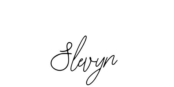 Use a signature maker to create a handwritten signature online. With this signature software, you can design (Bearetta-2O07w) your own signature for name Slevyn. Slevyn signature style 12 images and pictures png