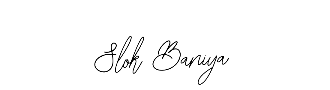 The best way (Bearetta-2O07w) to make a short signature is to pick only two or three words in your name. The name Slok Baniya include a total of six letters. For converting this name. Slok Baniya signature style 12 images and pictures png