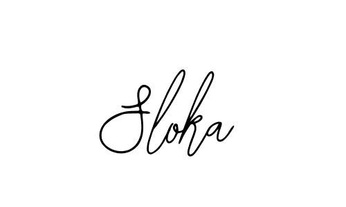 Create a beautiful signature design for name Sloka. With this signature (Bearetta-2O07w) fonts, you can make a handwritten signature for free. Sloka signature style 12 images and pictures png
