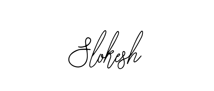 if you are searching for the best signature style for your name Slokesh. so please give up your signature search. here we have designed multiple signature styles  using Bearetta-2O07w. Slokesh signature style 12 images and pictures png