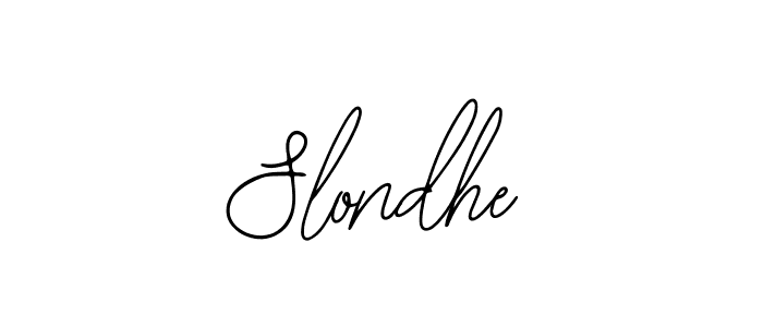 Design your own signature with our free online signature maker. With this signature software, you can create a handwritten (Bearetta-2O07w) signature for name Slondhe. Slondhe signature style 12 images and pictures png