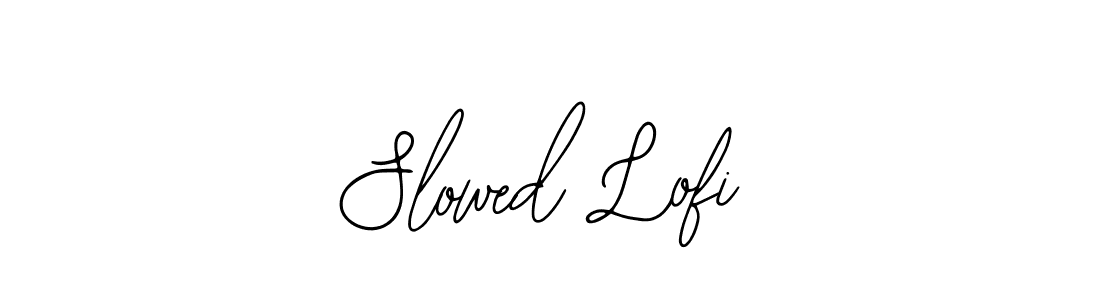 Design your own signature with our free online signature maker. With this signature software, you can create a handwritten (Bearetta-2O07w) signature for name Slowed Lofi. Slowed Lofi signature style 12 images and pictures png