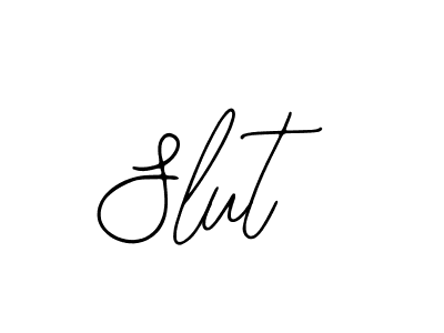 The best way (Bearetta-2O07w) to make a short signature is to pick only two or three words in your name. The name Slut include a total of six letters. For converting this name. Slut signature style 12 images and pictures png