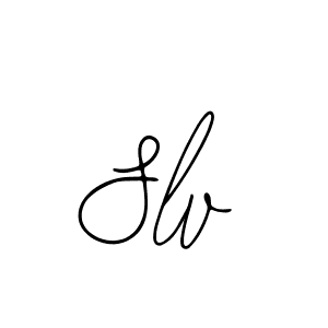How to make Slv name signature. Use Bearetta-2O07w style for creating short signs online. This is the latest handwritten sign. Slv signature style 12 images and pictures png