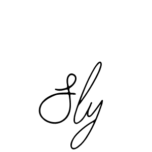 Design your own signature with our free online signature maker. With this signature software, you can create a handwritten (Bearetta-2O07w) signature for name Sly. Sly signature style 12 images and pictures png
