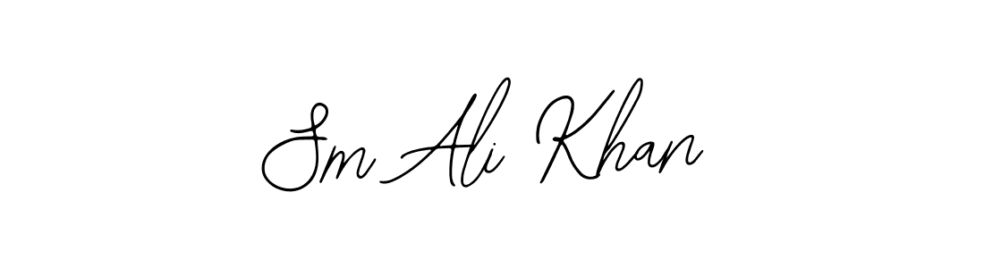 Use a signature maker to create a handwritten signature online. With this signature software, you can design (Bearetta-2O07w) your own signature for name Sm Ali Khan. Sm Ali Khan signature style 12 images and pictures png