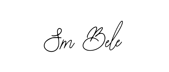 You should practise on your own different ways (Bearetta-2O07w) to write your name (Sm Bele) in signature. don't let someone else do it for you. Sm Bele signature style 12 images and pictures png