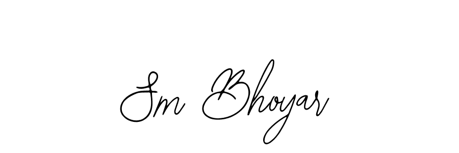 The best way (Bearetta-2O07w) to make a short signature is to pick only two or three words in your name. The name Sm Bhoyar include a total of six letters. For converting this name. Sm Bhoyar signature style 12 images and pictures png