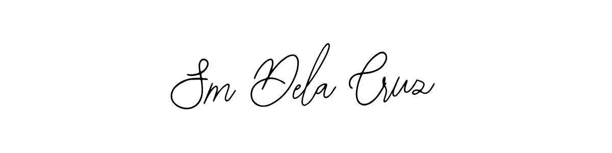 You should practise on your own different ways (Bearetta-2O07w) to write your name (Sm Dela Cruz) in signature. don't let someone else do it for you. Sm Dela Cruz signature style 12 images and pictures png