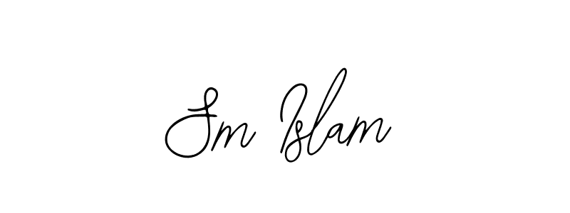 How to make Sm Islam signature? Bearetta-2O07w is a professional autograph style. Create handwritten signature for Sm Islam name. Sm Islam signature style 12 images and pictures png