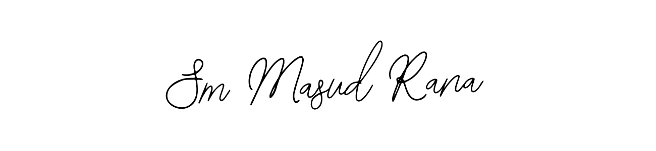 Use a signature maker to create a handwritten signature online. With this signature software, you can design (Bearetta-2O07w) your own signature for name Sm Masud Rana. Sm Masud Rana signature style 12 images and pictures png