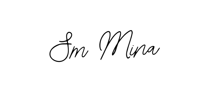 Sm Mina stylish signature style. Best Handwritten Sign (Bearetta-2O07w) for my name. Handwritten Signature Collection Ideas for my name Sm Mina. Sm Mina signature style 12 images and pictures png