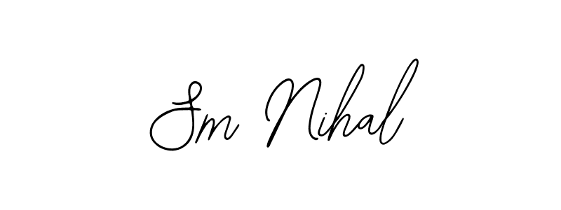 Design your own signature with our free online signature maker. With this signature software, you can create a handwritten (Bearetta-2O07w) signature for name Sm Nihal. Sm Nihal signature style 12 images and pictures png