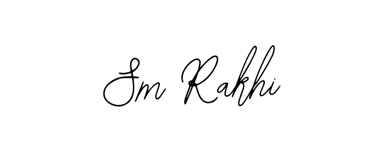 You should practise on your own different ways (Bearetta-2O07w) to write your name (Sm Rakhi) in signature. don't let someone else do it for you. Sm Rakhi signature style 12 images and pictures png