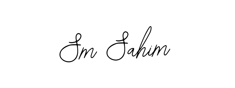 You should practise on your own different ways (Bearetta-2O07w) to write your name (Sm Sahim) in signature. don't let someone else do it for you. Sm Sahim signature style 12 images and pictures png