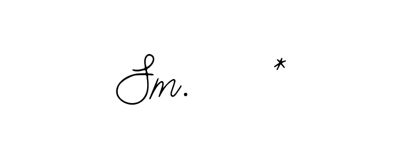 How to make Sm.    * signature? Bearetta-2O07w is a professional autograph style. Create handwritten signature for Sm.    * name. Sm.    * signature style 12 images and pictures png