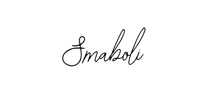 Design your own signature with our free online signature maker. With this signature software, you can create a handwritten (Bearetta-2O07w) signature for name Smaboli. Smaboli signature style 12 images and pictures png