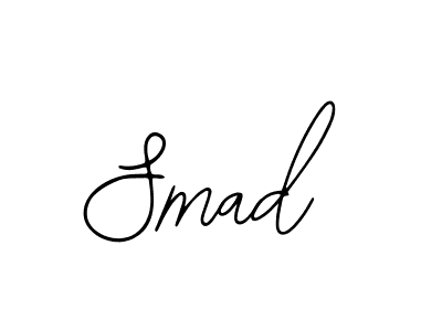 How to make Smad signature? Bearetta-2O07w is a professional autograph style. Create handwritten signature for Smad name. Smad signature style 12 images and pictures png