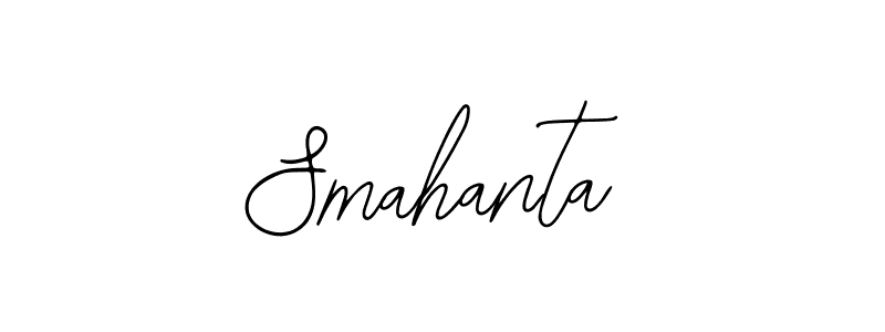 if you are searching for the best signature style for your name Smahanta. so please give up your signature search. here we have designed multiple signature styles  using Bearetta-2O07w. Smahanta signature style 12 images and pictures png