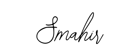 Discover the perfect balance of readability and style for Smahir with Bearetta-2O07w font. Create your dream signature today. Smahir signature style 12 images and pictures png